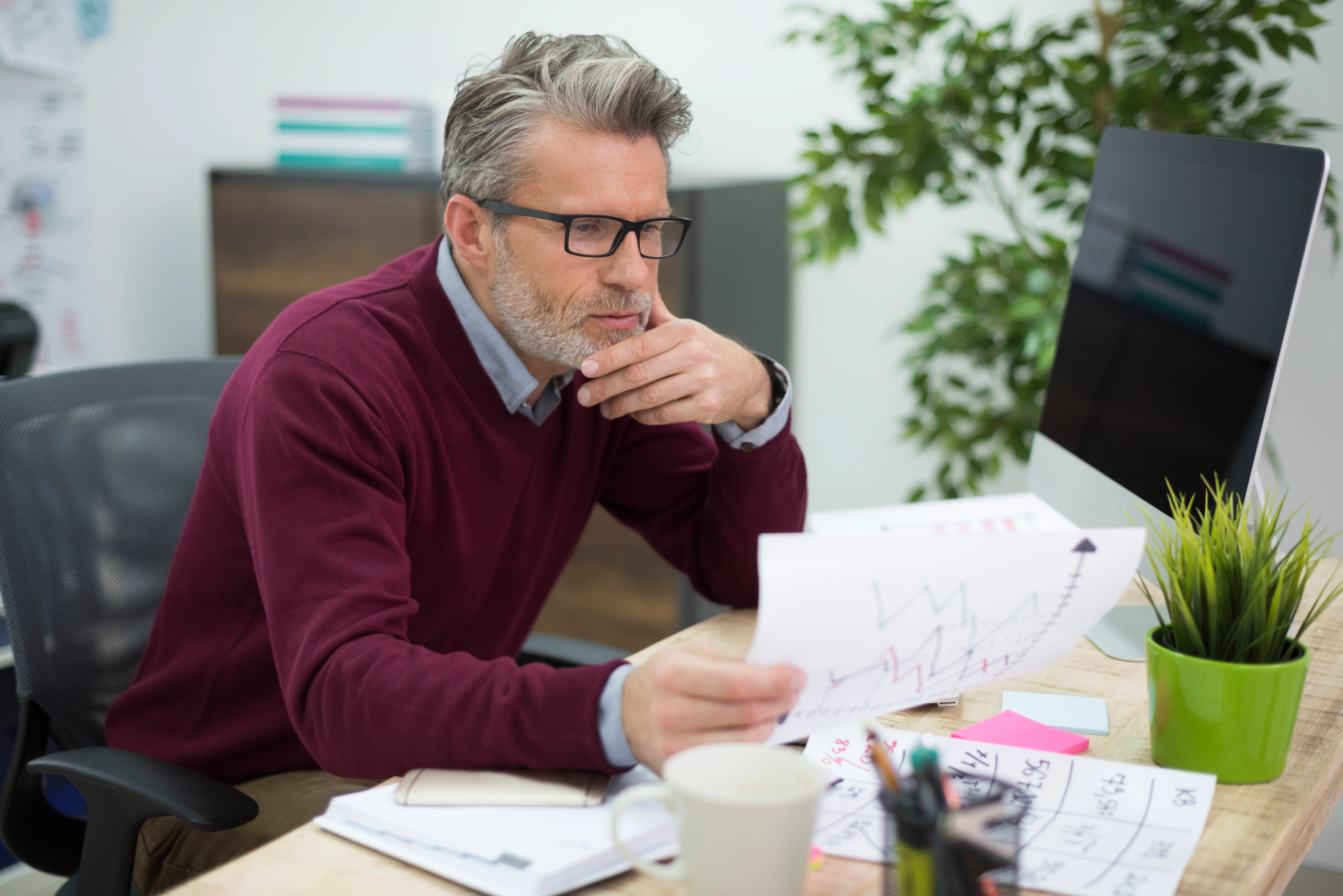 Man reviewing american care act pros and cons